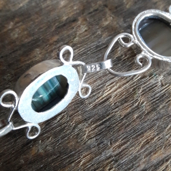 Sterling Silver Agate Bracelet - Picture 3 of 6